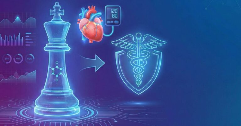 নতুন উচ্চ-রক্তচাপের ওষুধ ‘Baxdrostat’ প্রারম্ভিক পরীক্ষায় গেম-চেঞ্জার হিসেবে উদ্ভাসিত—গ্রাফ, হার্ট, ও মেডিকেল শিল্ড আইকনসহ স্বাস্থ্যসেবার ভবিষ্যৎ চিকিৎসার ধারণা।