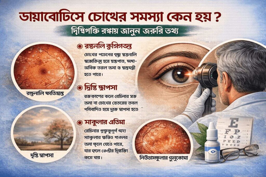ডায়াবেটিসে চোখের সমস্যা কেন হয়? দৃষ্টিশক্তি রক্ষায় জানুন জরুরি তথ্য