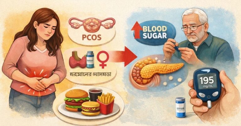 হরমোনের গোলমাল থেকে ব্লাড সুগার—পিসিওএস কেন ডায়াবেটিসের ঝুঁকি বাড়ায়?